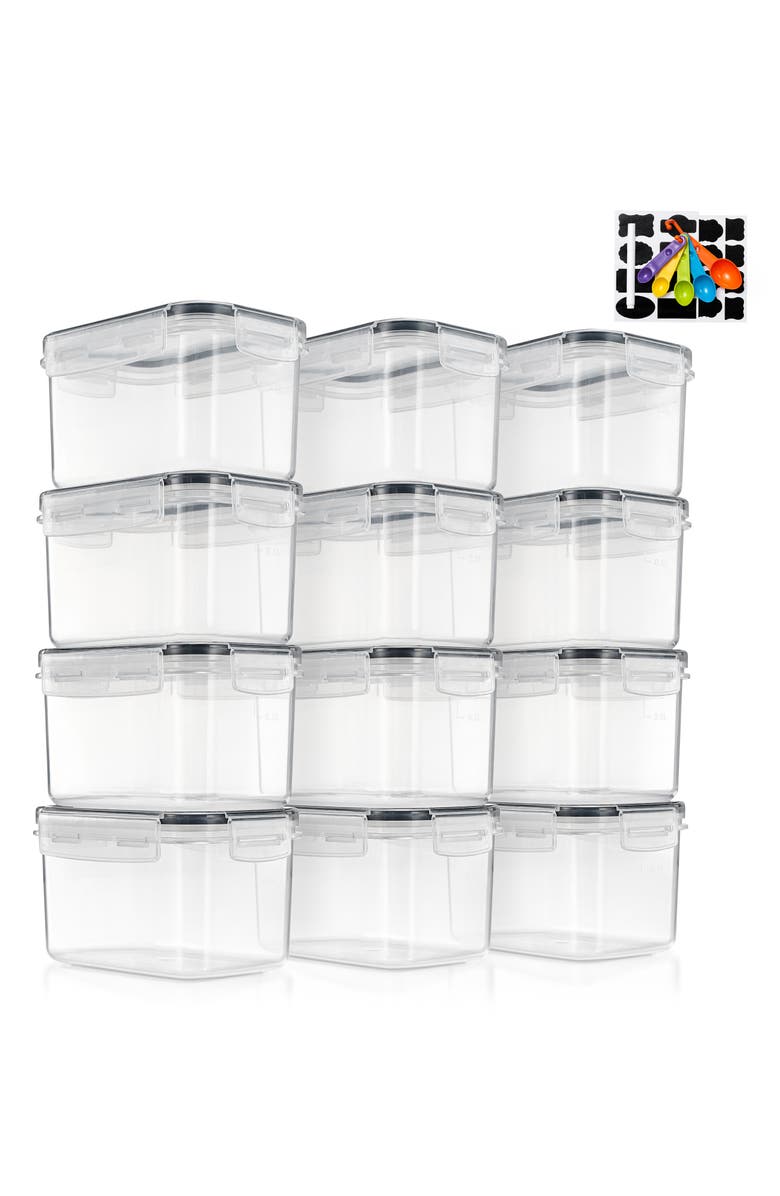 SORBUS 12-Pack Airtight Storage Containers, Main, color, Clear