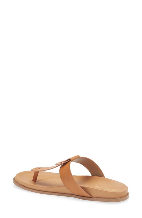 Korks Audie Thong Sandal In Light Tan