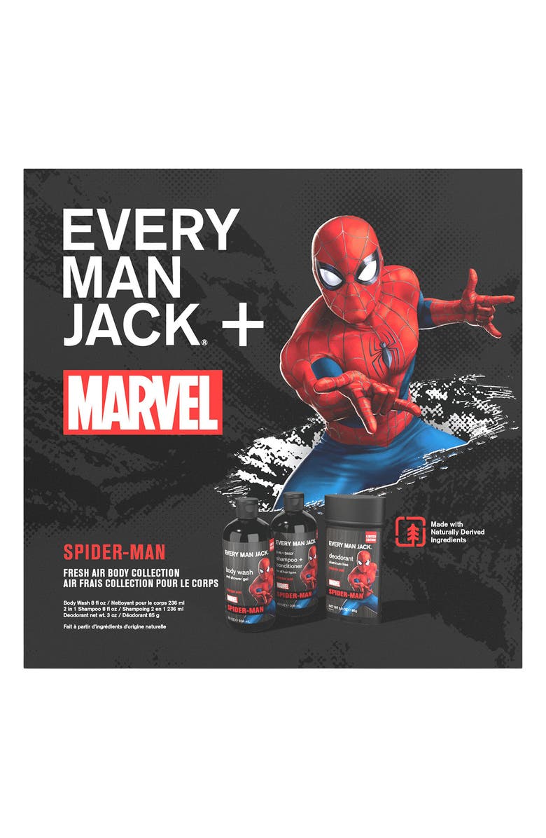 EVERY MAN JACK x Marvel Spiderman Body Care Set $35 Value, Main, color, 