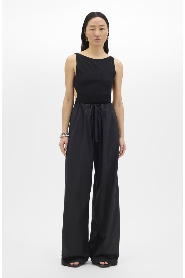 Voile Drawcord Pant, Main, color, Black