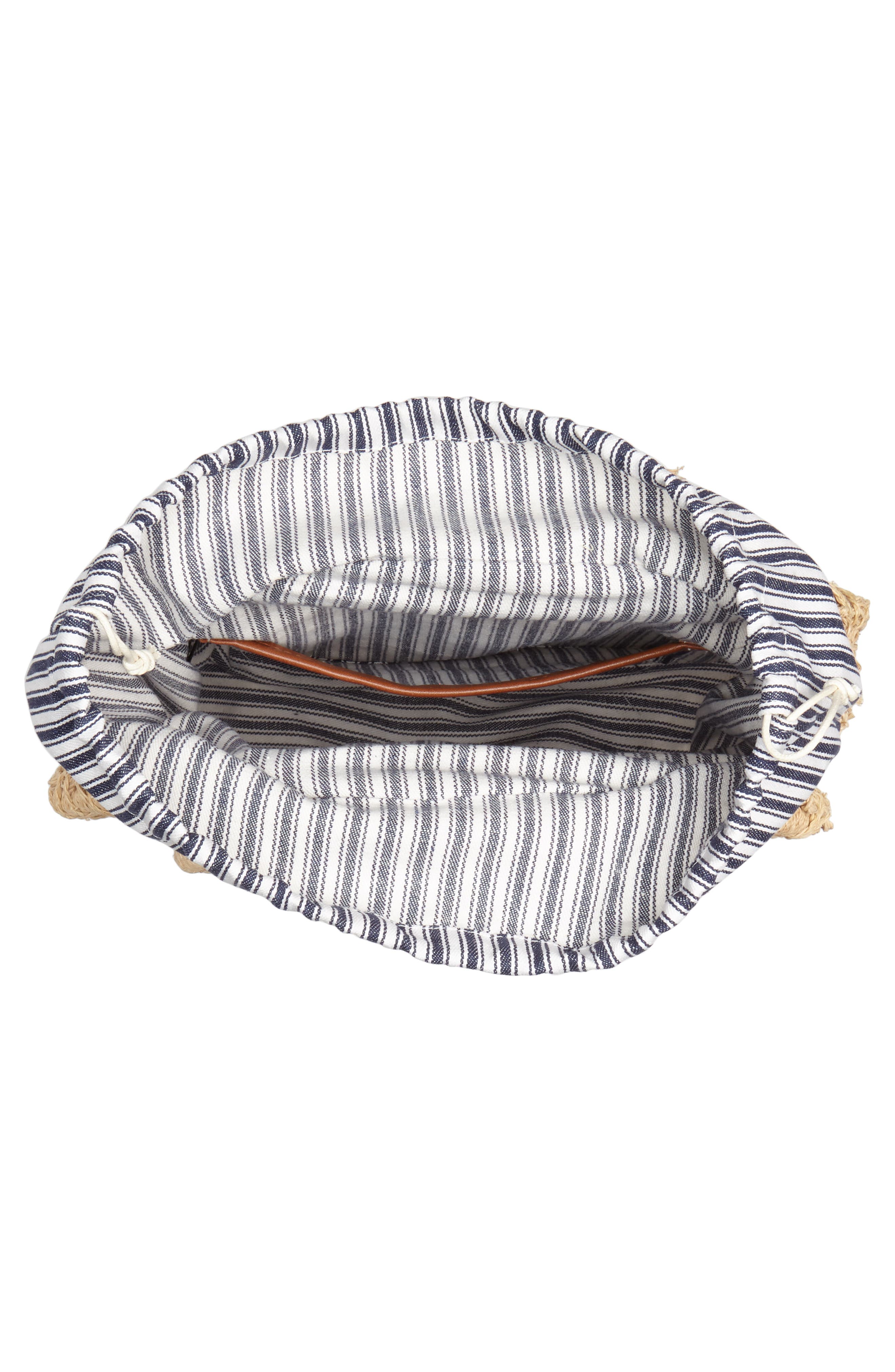 Nordstrom Woven Raffia Circle Bag, Alternate, color, 