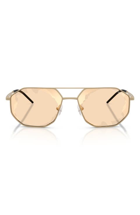 58mm Aviator Sunglasses
