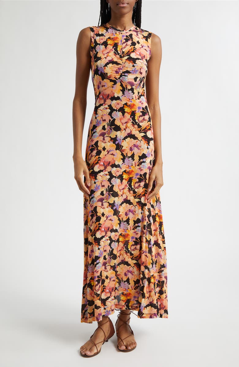 Ulla Johnson Lina Floral Maxi Dress, Main, color, Night Bloom