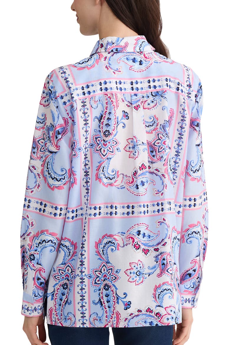 Paisley Button-Up Shirt, Alternate, color, BREEZE BLUE MULTI