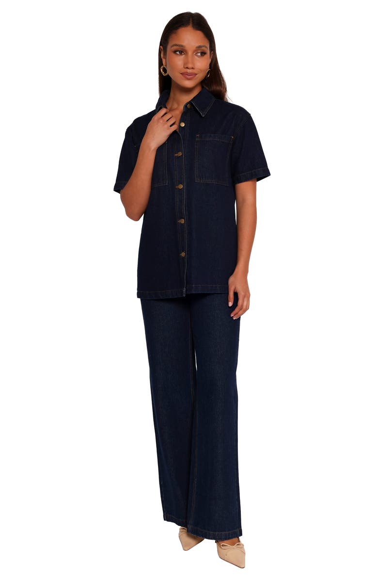 Petal & Pup Nolan Denim Shirt, Alternate, color, Dark Denim