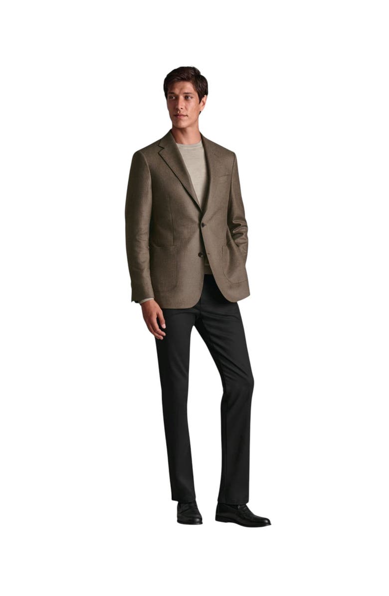 Charles Tyrwhitt Wool Silk Jacket, Main, color, Mocha