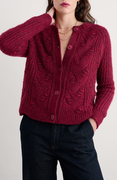 Sand Thistle Wool & Mohair Blend Cardigan