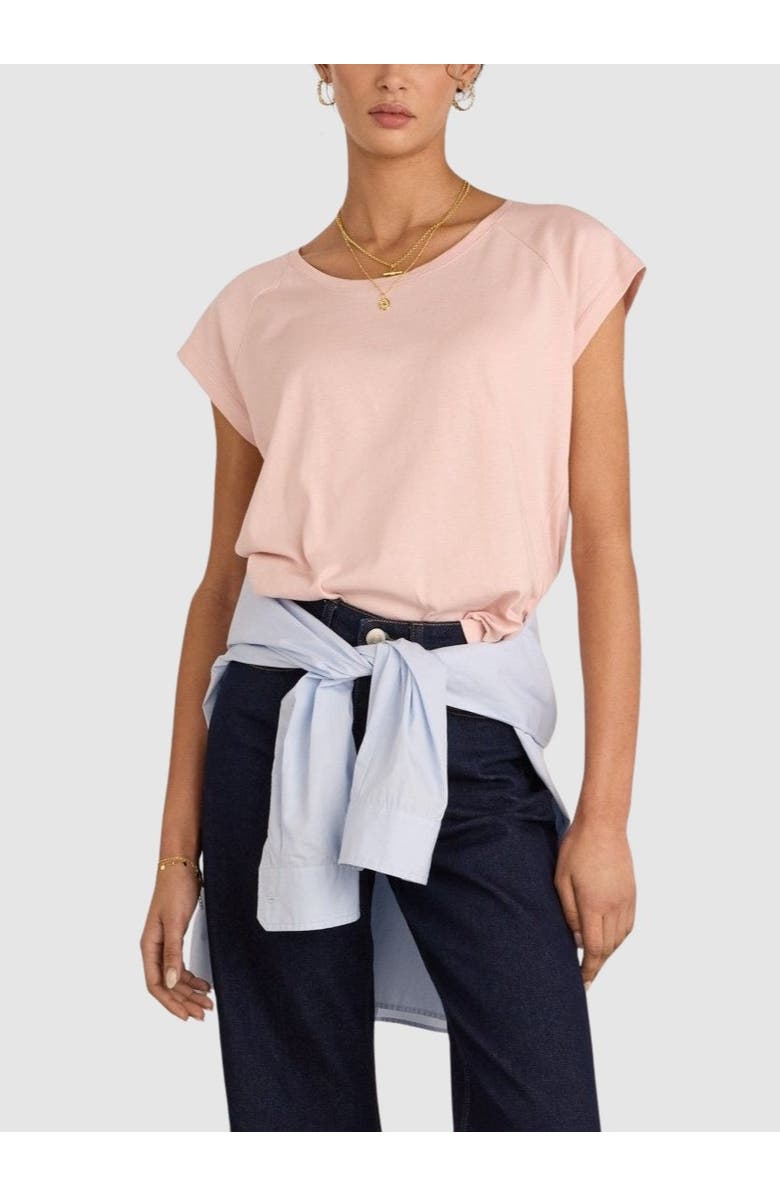Baukjen Catherine Scoop Neck T-Shirt, Alternate, color, Powder Pink