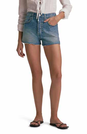 Favorite Daughter The Caroline High Waist Cutoff Denim Shorts