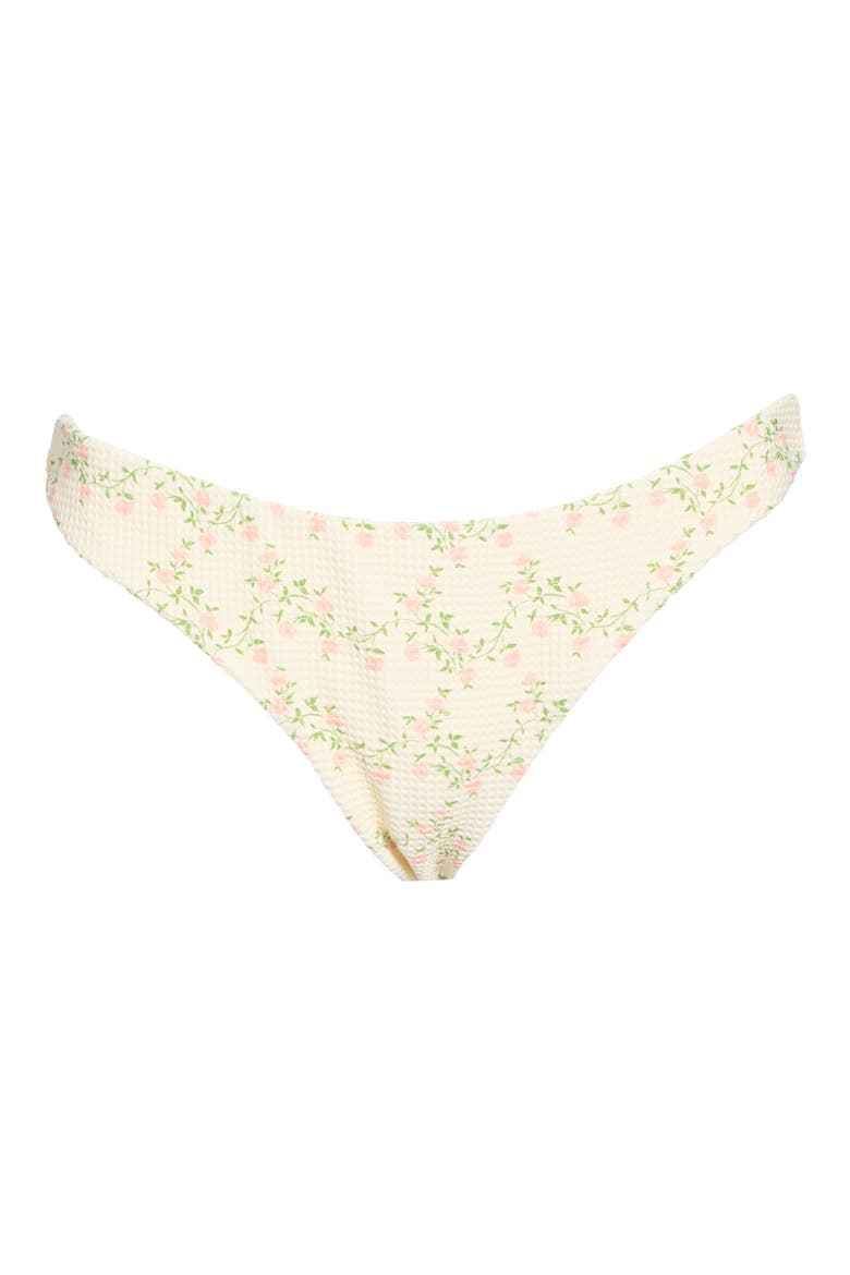 Palm Floral Bikini Bottoms, Alternate, color, ROSE/ MILK