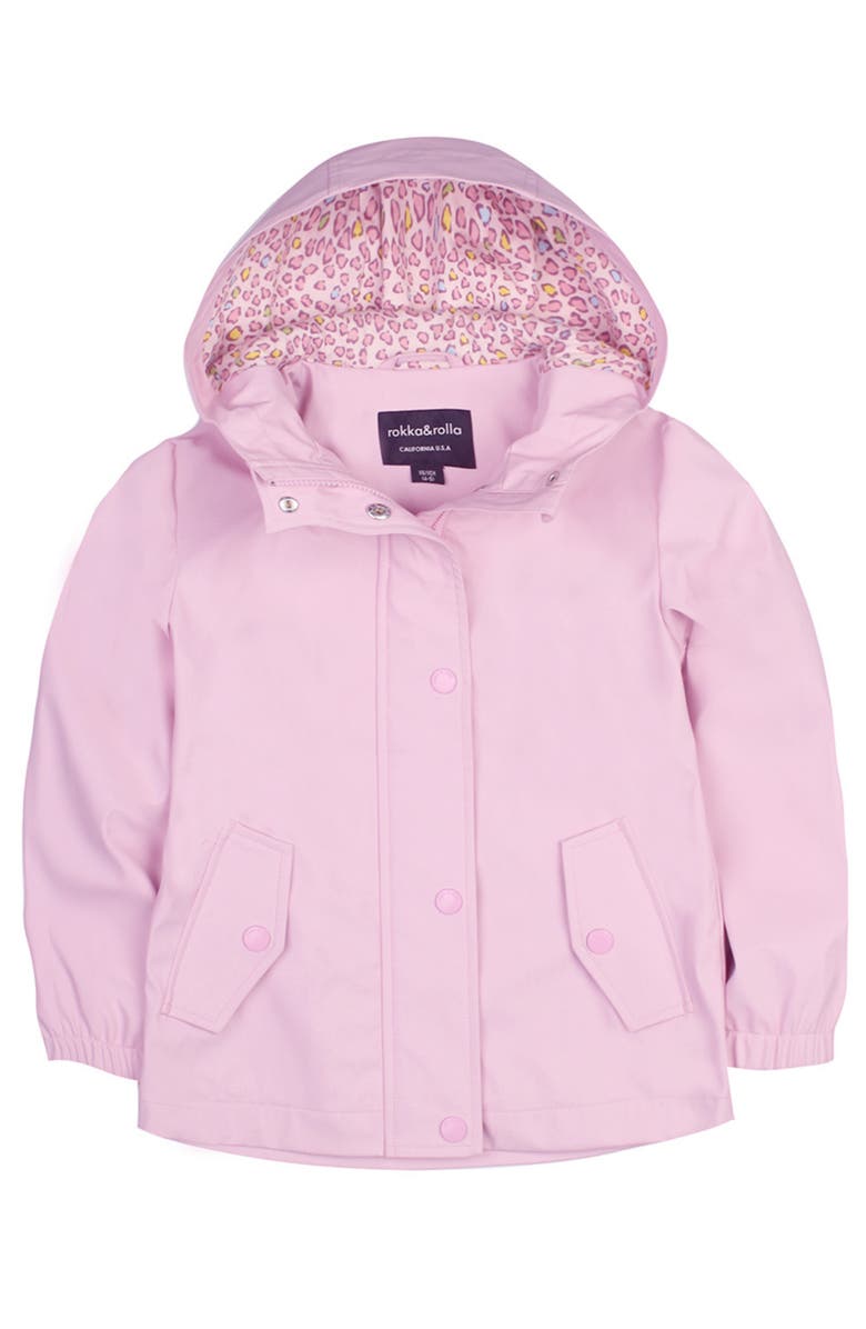 Rokka&Rolla Kids' Waterproof Rain Coat Rubberized Jacket, Alternate, color, 