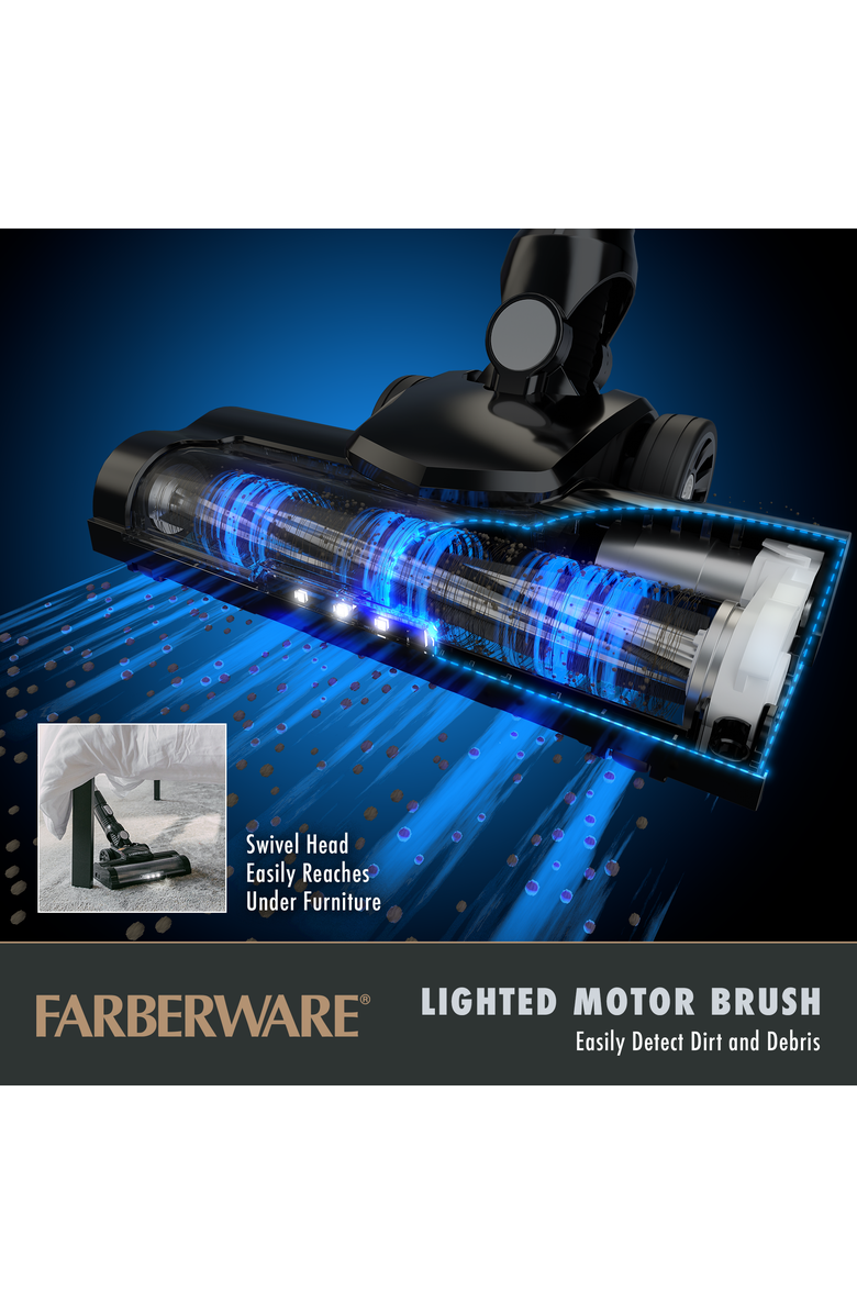 FARBERWARE Cordless Pro Stick Vacuum Cleaner, Alternate, color, Black