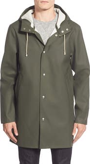 Stutterheim Stockholm Long Sleeve Hooded Raincoat