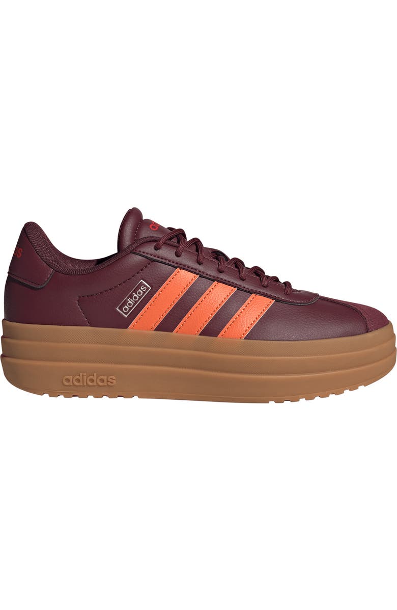 adidas VL Court Bold Sneaker, Alternate, color, Maroon/ Orange/ Ruby