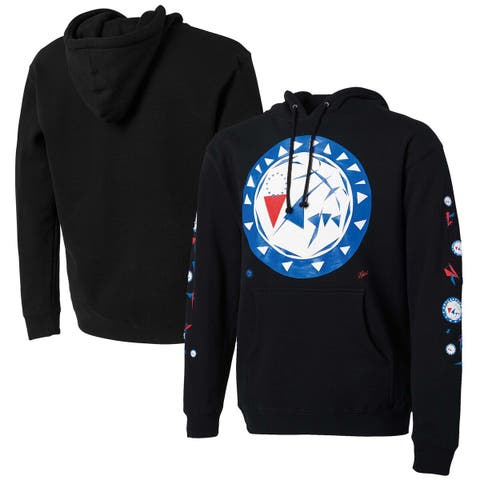 Men's NBA x Naturel Black Philadelphia 76ers No Caller ID Pullover Hoodie