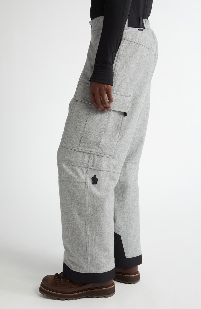 Moncler Grenoble Cargo Ski Trousers, Alternate, color, Grey