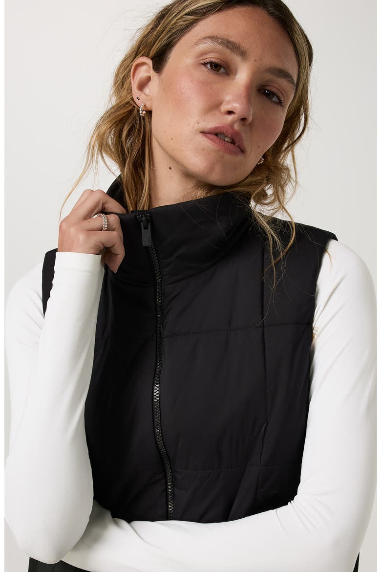 Canyon Insulated Sporty Vest, Alternate, color, BLACK