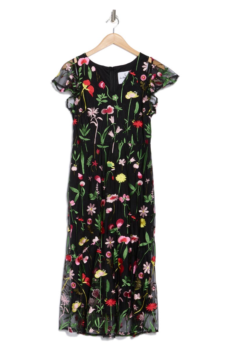 Sam Edelman A-Line Embroidered Dress, Alternate, color, 