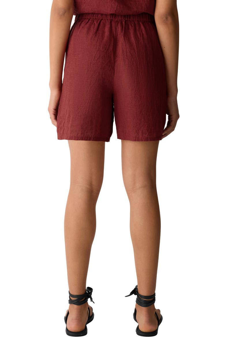 Eileen Fisher Organic Linen Drawstring Walking Shorts, Alternate, color, 