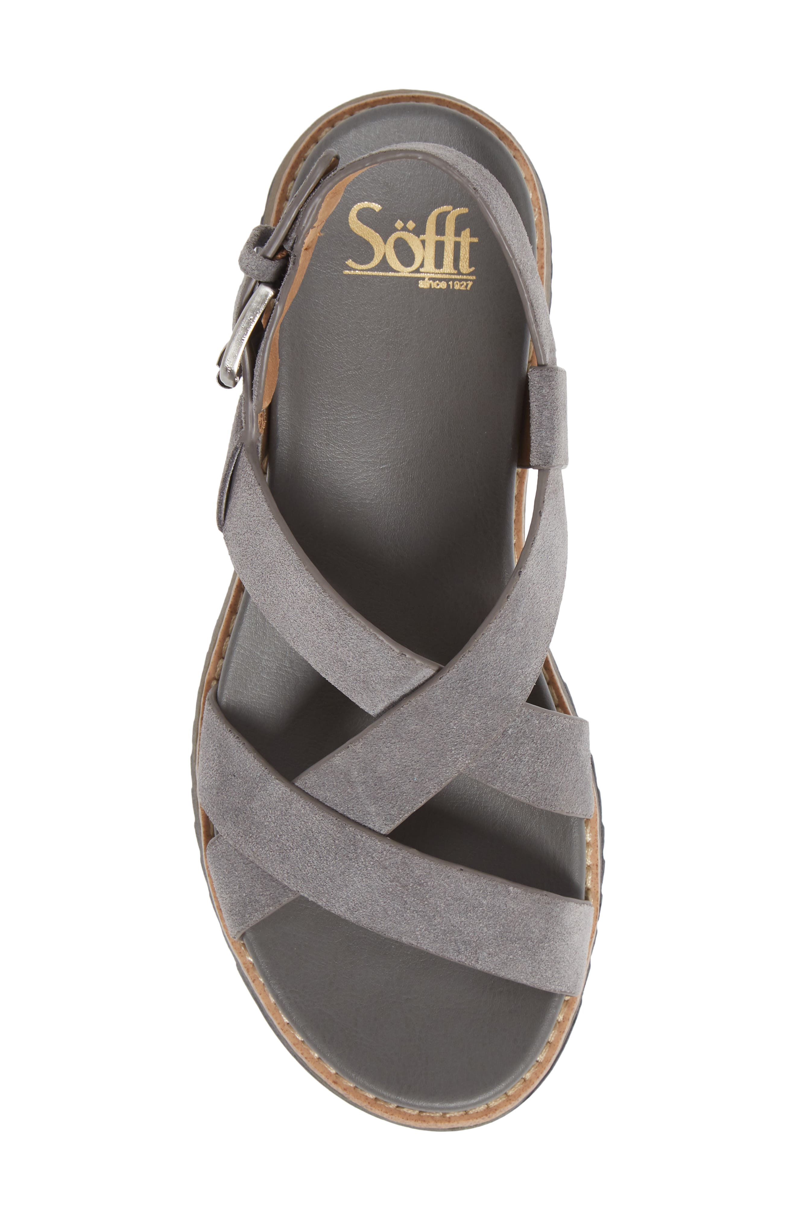 Fairbrook Sandal, Alternate, color, STEEL GREY