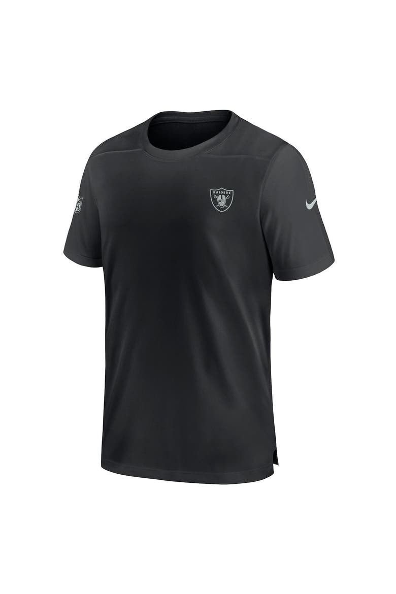 Men's Nike  Black Las Vegas Raiders Sideline Coach Performance T-Shirt, Alternate, color, Black