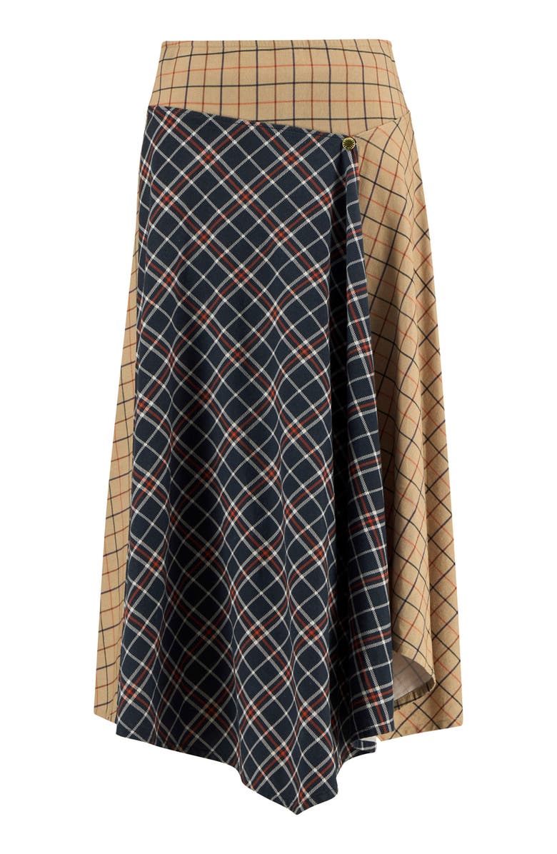 Barbour Dalbury Mix Tartan Asymmetric Maxi Skirt, Alternate, color, 