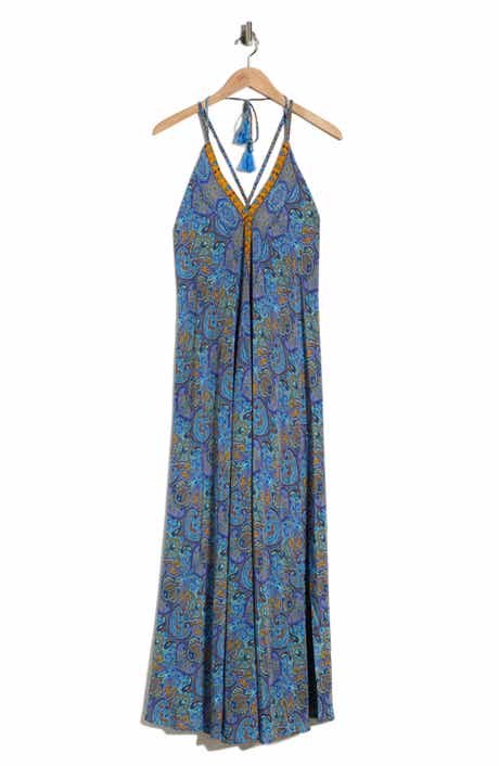 La Fiorentina Francesca Halter Tie Maxi Dress