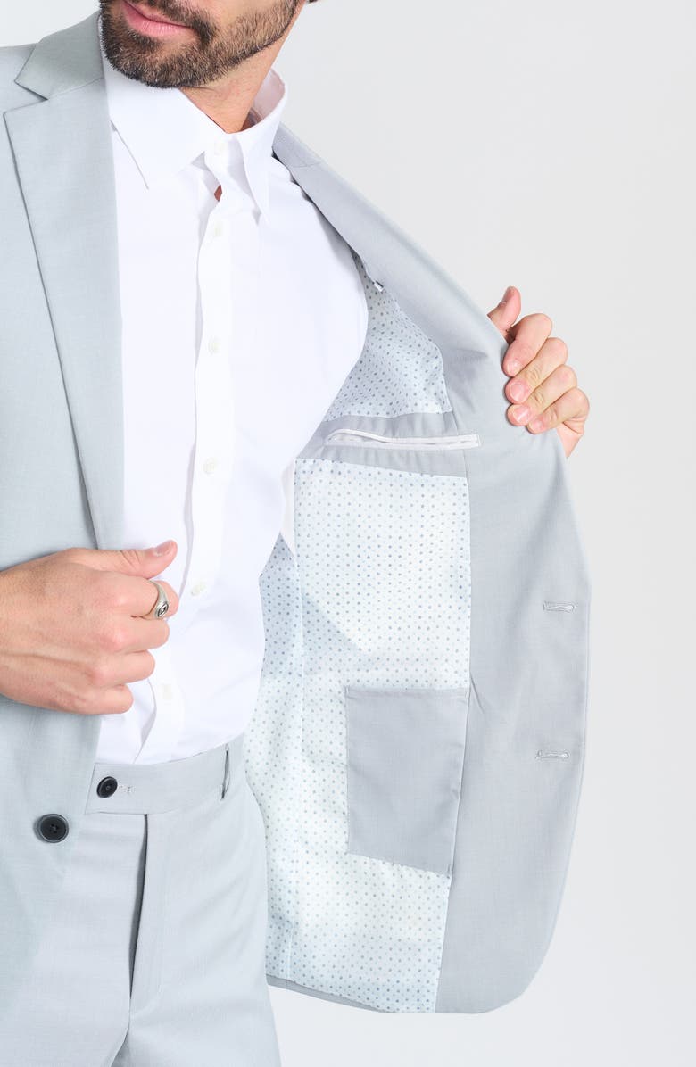 SAVILE ROW CO Tic Weave Suit, Alternate, color, Blue