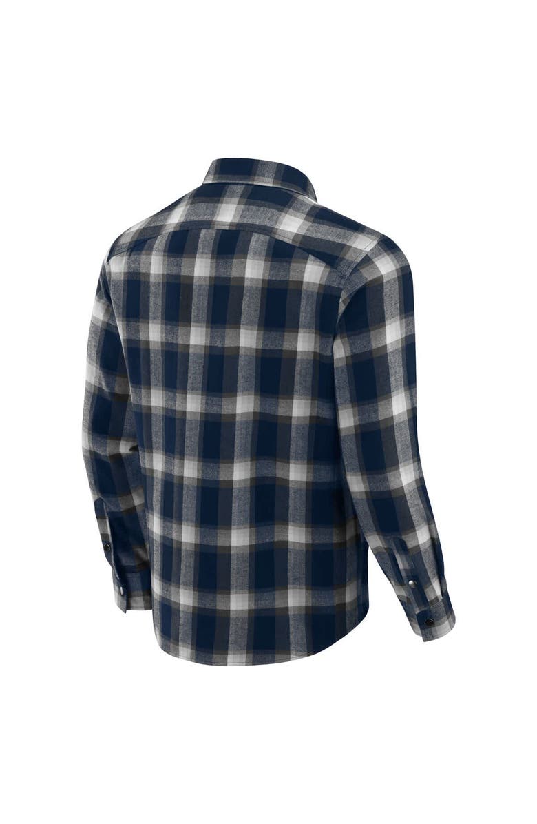 Darius Rucker Collection by Fanatics Men's Darius Rucker Collection by Fanatics Navy Michigan Wolverines Team Flannel Plaid Full-Snap Shirt, Alternate, color, Navy