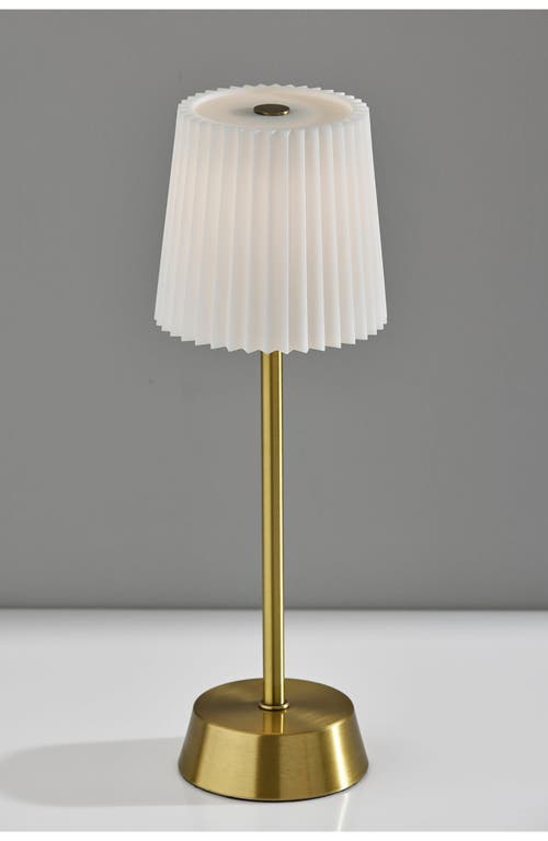 Adesso Lighting Bobby Cordless Led Table Lamp In Antique Brass