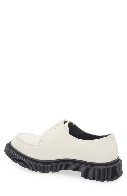 Adieu Apron Toe Derby In Ivory/cream