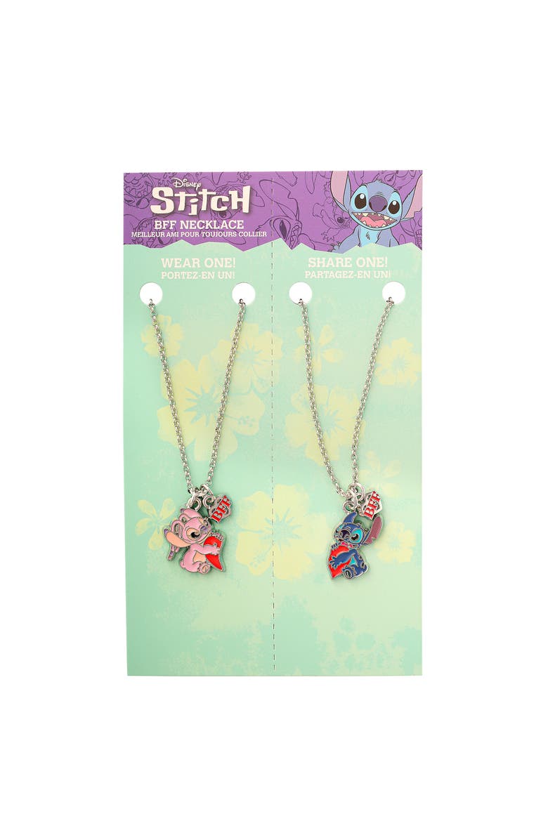 Disney Lilo & Stitch BFF Necklace Set of 2, 16"+3", Alternate, color, Multicolor