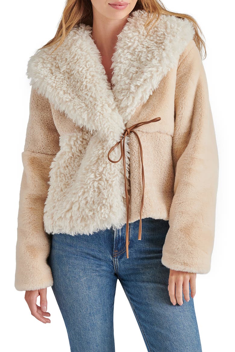 Winterlyn Faux Shearling Jacket, Main, color, NATURAL