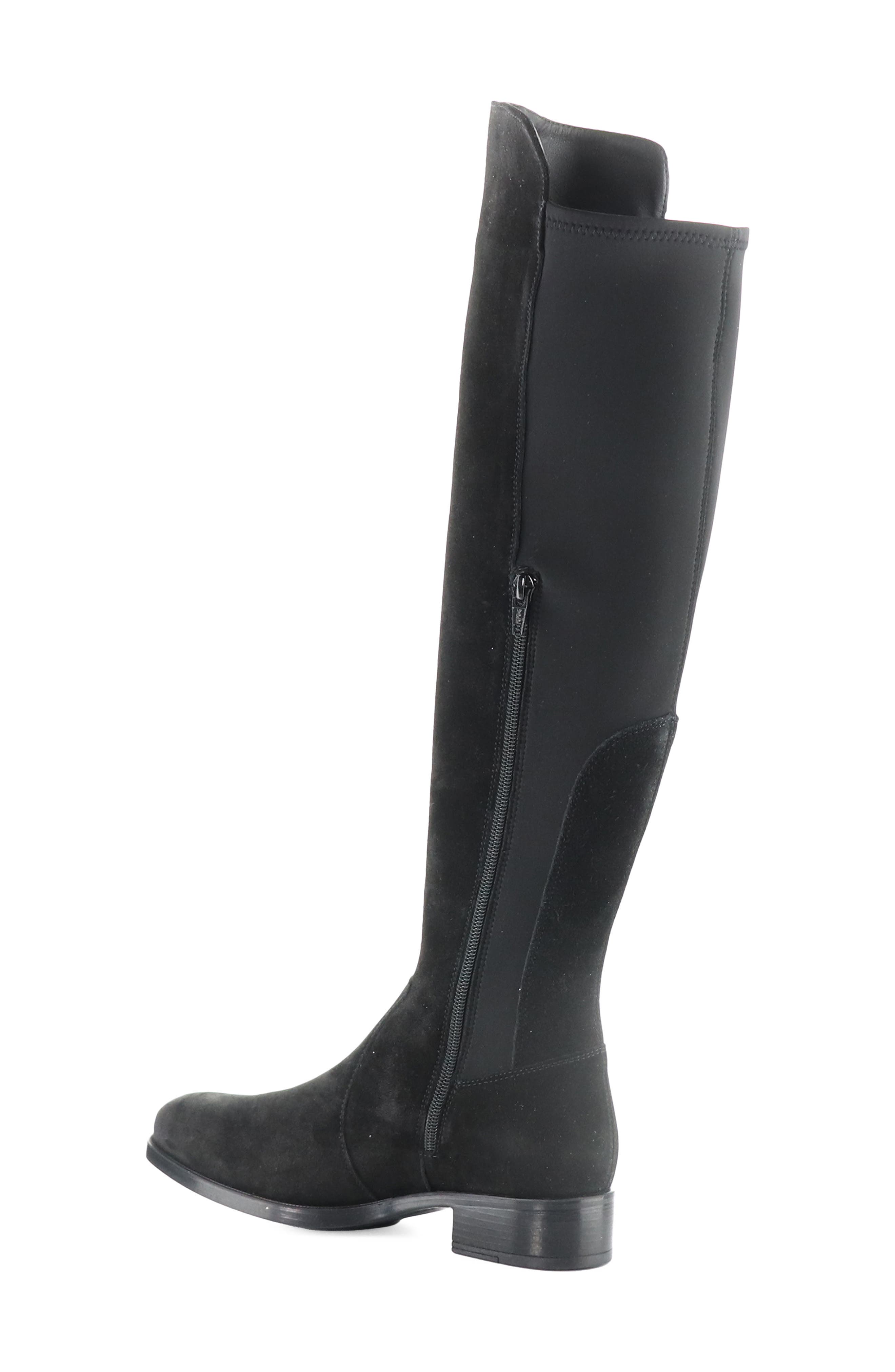 Bunt Waterproof Over the Knee Boot, Alternate, color, BLACK SUEDE/TRICO