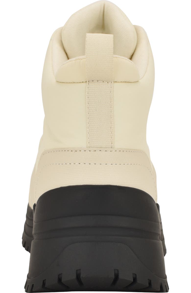 Calvin Klein Noanne Quilted Winter Boot, Alternate, color, Ivory