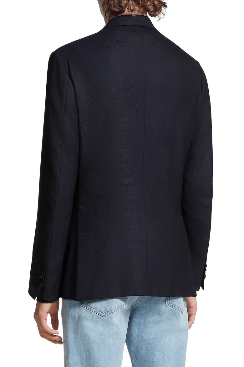 Trofeo Comfort 10-Pocket Wool Blend Blazer, Alternate, color, NAVY
