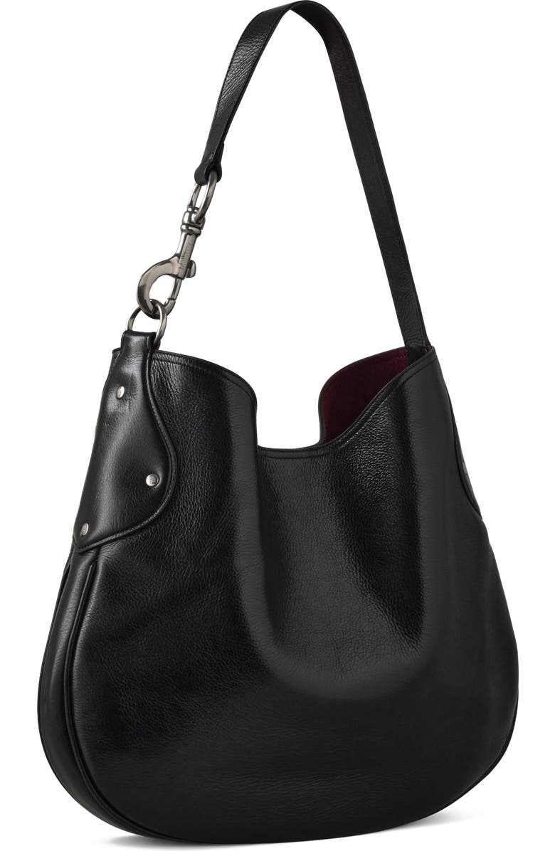 Mulberry Hackney Shoulder Bag, Alternate, color, Black