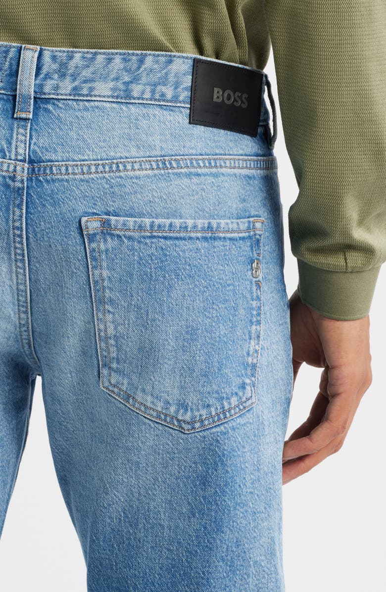 BOSS Delaware Slim Fit Jeans, Alternate, color, Bright Blue