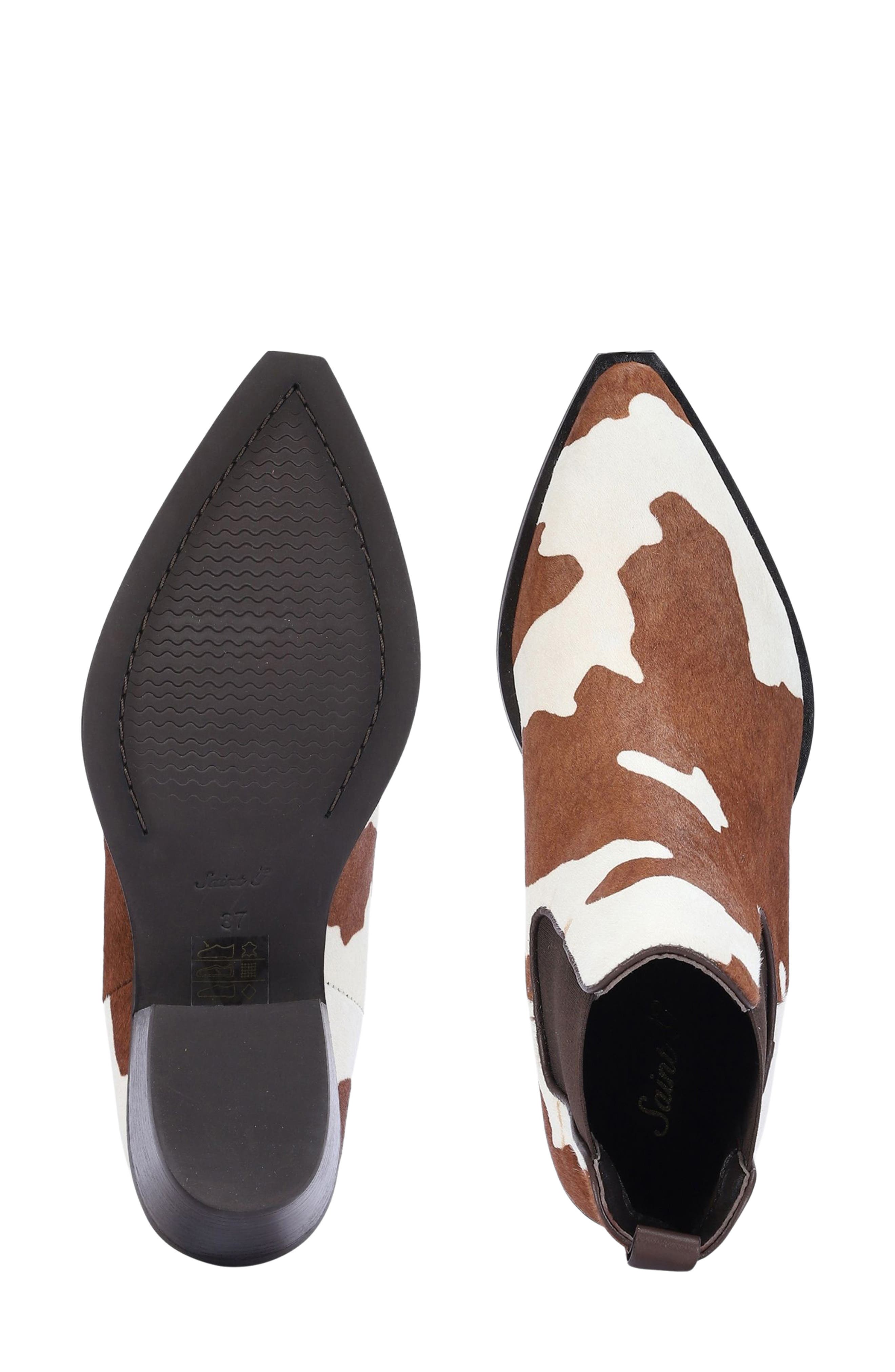 SAINT G Sisi Genuine Calf Hair Chelsea Boot, Alternate, color, Cloud Calf Hair