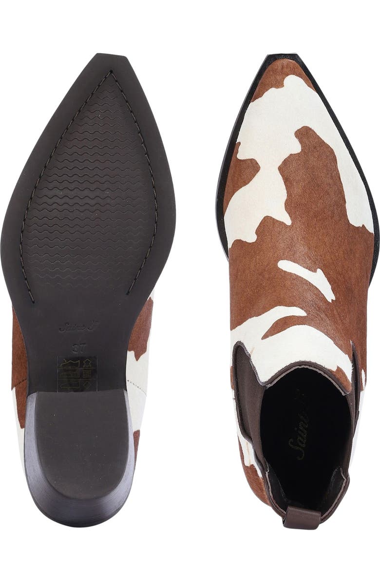 SAINT G Sisi Genuine Calf Hair Chelsea Boot, Alternate, color, Cloud Calf Hair