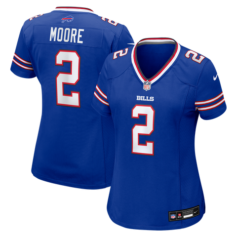 Women's Nike D.J. Moore Royal Buffalo Bills Game Jersey