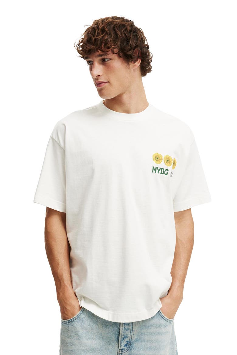 Men's Box Fit New York License T-Shirt, Main, color, Lcn Nybg Vintage White Nybg