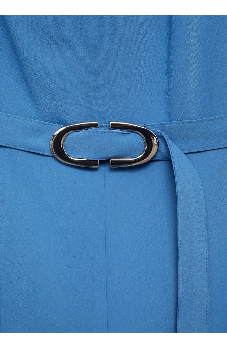 MANGO Belted Jumpsuit, Alternate, color, Blue