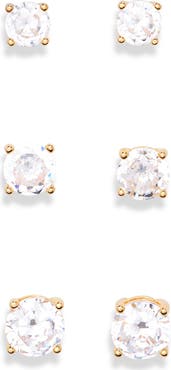 NORDSTROM RACK Set of 3 Stud Earrings