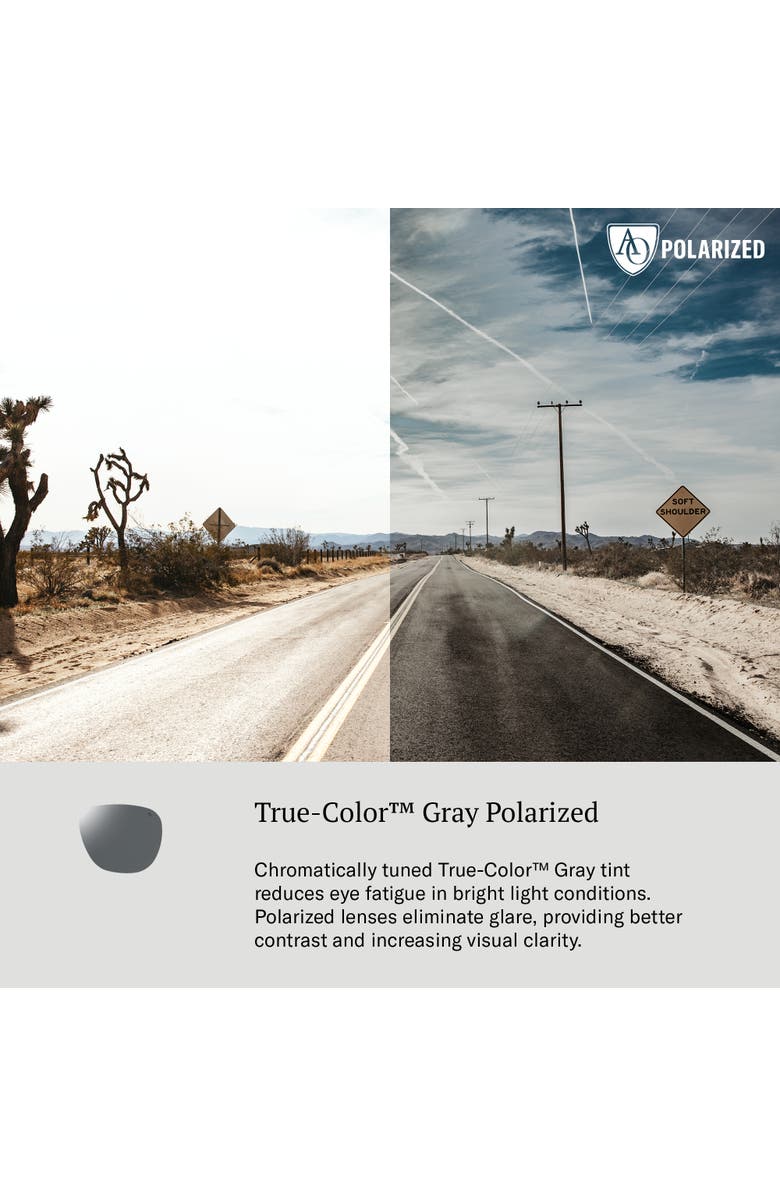 American Optical Saratoga 54mm Square Nylon Polarized, Alternate, color, Black - Polarized