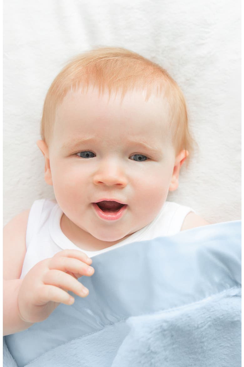 Luxe Baby Blanket, Alternate, color, BLUE