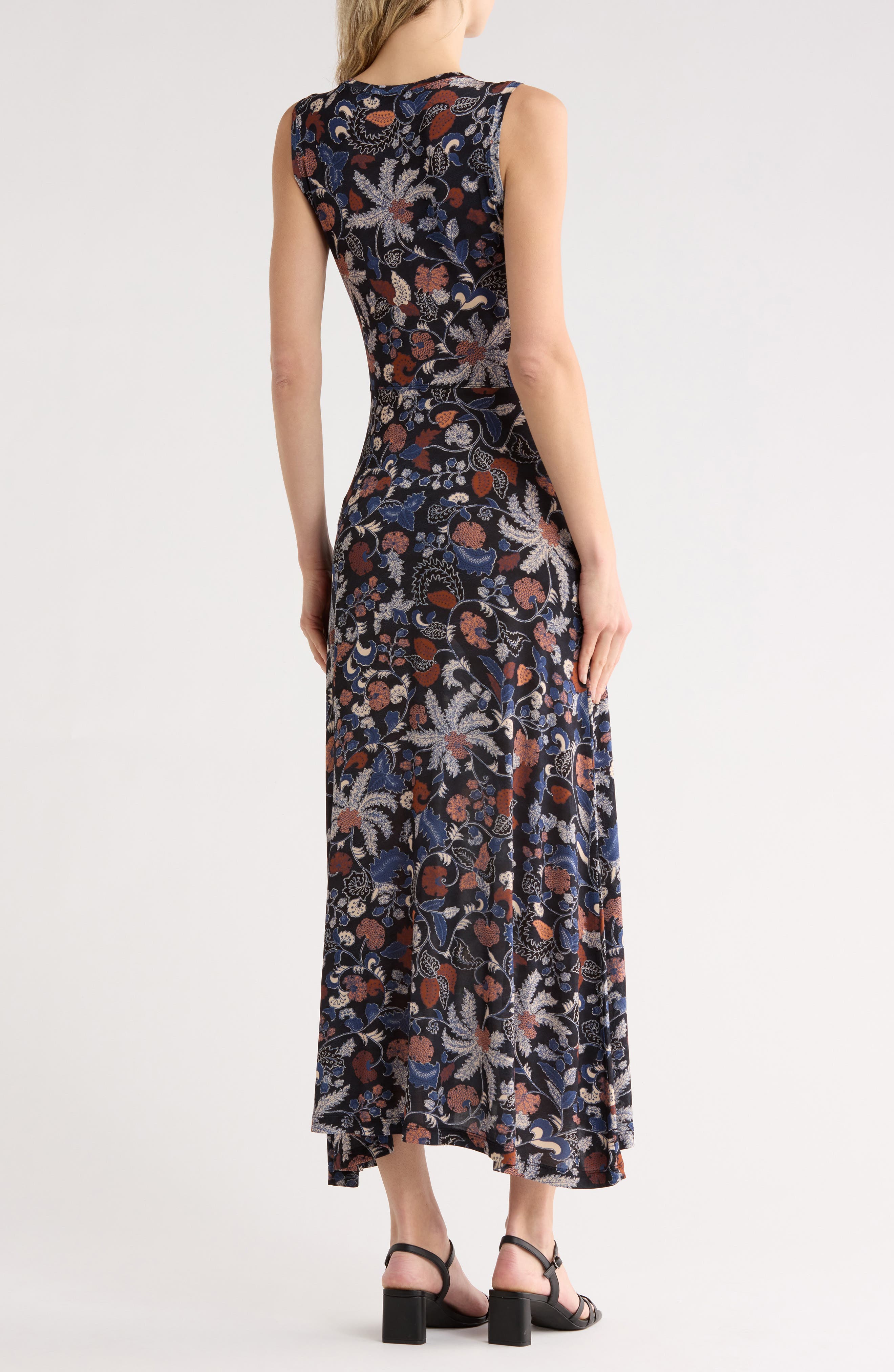 Lina Ruched Sleeveless Midi Dress - image 2