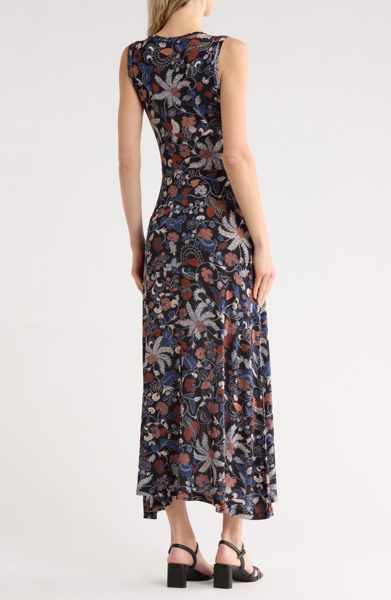 Ulla Johnson Lina Ruched Sleeveless Midi Dress, Alternate, color,