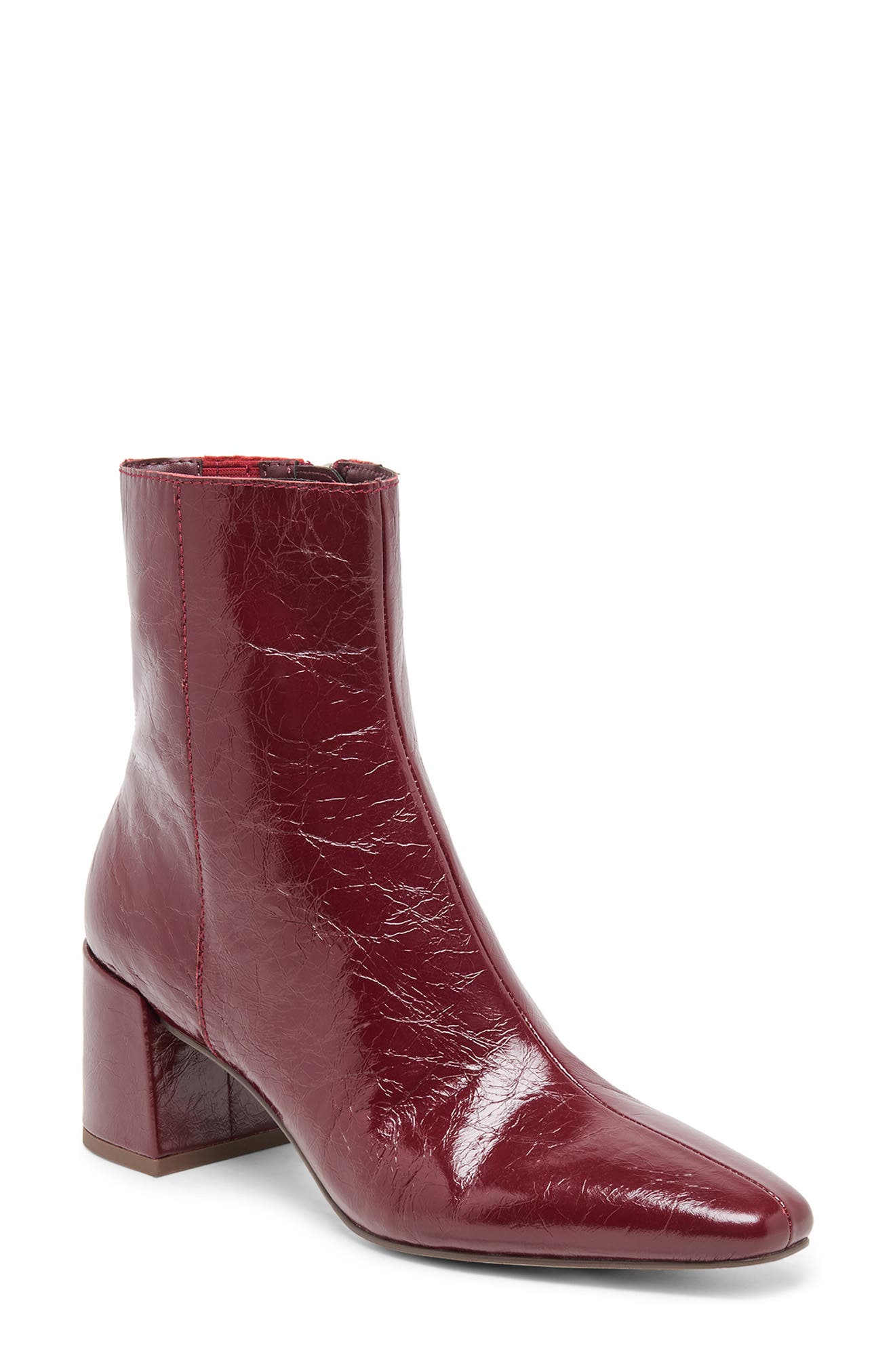 OXBLOOD CRINKLE PATENT