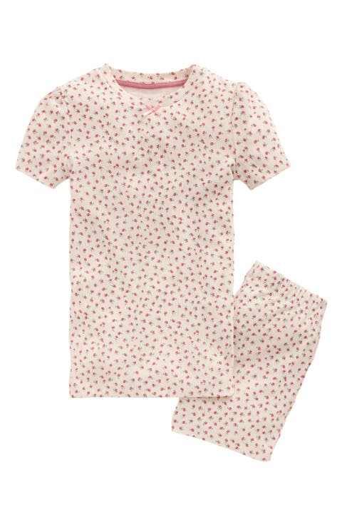 Kids' Floral Pointelle Fitted Pajamas (Toddler, Little Kid & Big Kid)